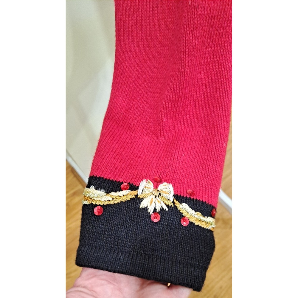 M Vintage Cardigan Sweater Tiara International 2004 Christmas Trees And Topiarys - Picture 5 of 8